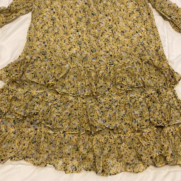 ZADIG & VOLTAIRE  Rebbie Anemone Dress Yellow Size S - Picture 6 of 8
